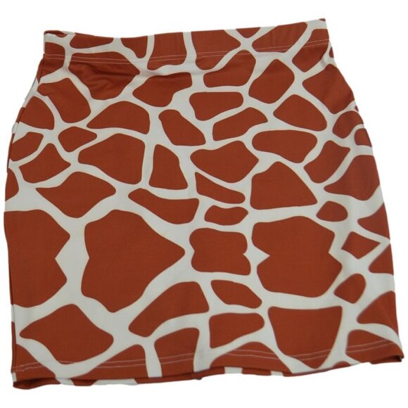 Wqi Giraffe Print High Waist Bodycon Pencil Skirt - Picture 2 of 2